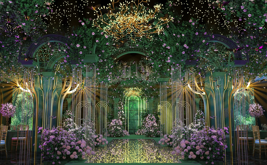 同德奇妙森林婚礼堂效果展示